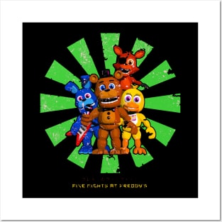 Five Nights At Freddy's Retro Japanese Posters and Art